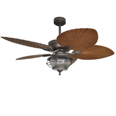 Ventilateur de plafond imperméable à l'eau de 52 pouces avec lumière 5 lames ABS
