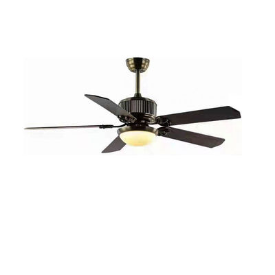 Ventilateur de plafond en contreplaqué de 52 pouces avec lumière Ventilateurs de plafond contemporains avec lumières LED