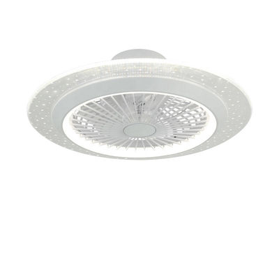 Ventilateur de plafond blanc de 42 pouces sans lame avec lumière décorative basse fréquence sonore