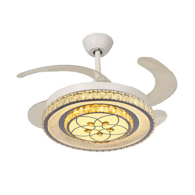 Ventilateur de plafond pliable réversible avec ventilateur de plafond à profil bas léger intelligent