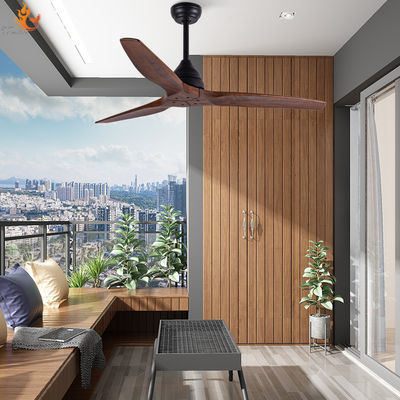 Restaurant Ventilateurs de plafond américains Ventilateurs de plafond en bois sans lumière