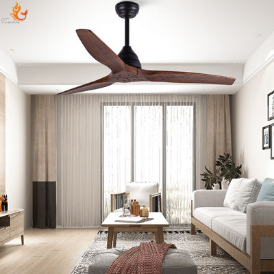 Restaurant Ventilateurs de plafond américains Ventilateurs de plafond en bois sans lumière