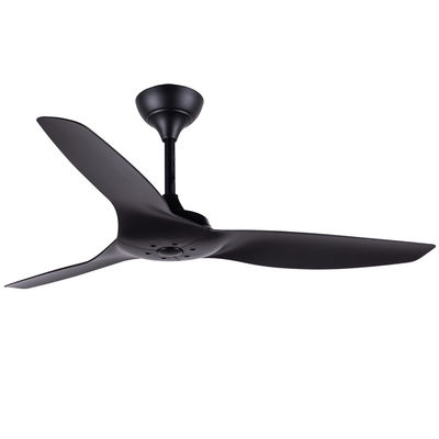 ABS Blade Ventilateurs de plafond américains Salon Noir Ventilateur de plafond 52 pouces