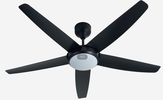 56 pouces Ventilateur de plafond à LED moderne DC Motor télécommande avec lumière pour le salon