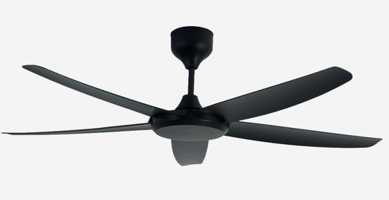 Ventilateurs ECO 56 pouces Ventilateur de plafond en courant continu noir moderne pour bureau