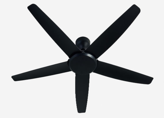 Ventilateurs ECO 56 pouces Ventilateur de plafond en courant continu noir moderne pour bureau