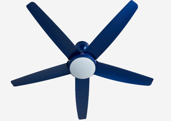 Bleu 56 pouces moteur à courant continu moderne ventilateur de plafond télécommande avec lumière