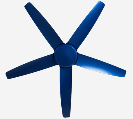 Ventilateur de plafond à moteur à courant continu bleu moderne de 56 pouces