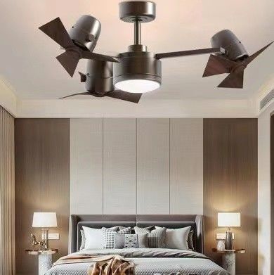 Ventilateurs de plafond silencieux de 20W 42 pouces pour la chambre Eco silencieux ventilateur de plafond DC