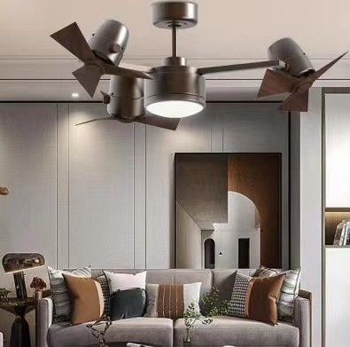 Ventilateurs de plafond silencieux de 20W 42 pouces pour la chambre Eco silencieux ventilateur de plafond DC