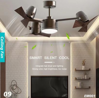 Ventilateurs de plafond silencieux de 20W 42 pouces pour la chambre Eco silencieux ventilateur de plafond DC