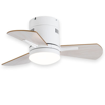 Ventilateurs de plafond de cuisine blancs de 24 pouces avec du contreplaqué acrylique léger