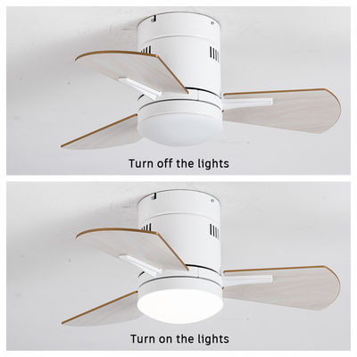 Ventilateurs de plafond de cuisine blancs de 24 pouces avec du contreplaqué acrylique léger