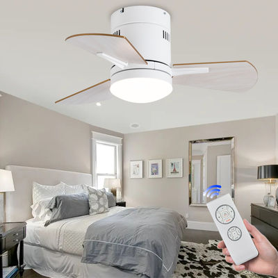 Ventilateurs de plafond de cuisine blancs de 24 pouces avec du contreplaqué acrylique léger