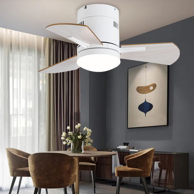 Ventilateurs de plafond de cuisine blancs de 24 pouces avec du contreplaqué acrylique léger