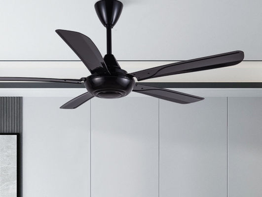 56 pouces ABS Ventilateur de plafond noir Faible bruit avec télécommande