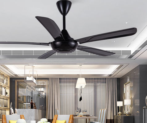 56 pouces ABS Ventilateur de plafond noir Faible bruit avec télécommande