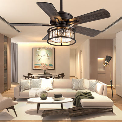 Ventilateurs de plafond américains à vitesse réglable 5 lames de contreplaqué 42 pouces