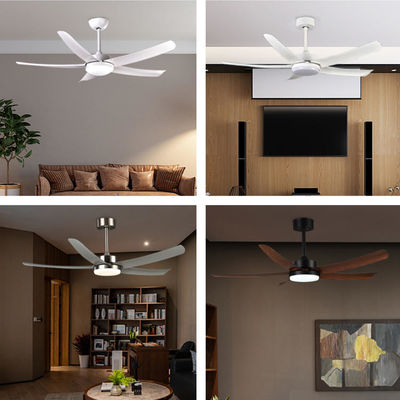 Ventilateurs de plafond américains de 3 couleurs Ventilateurs décoratifs de 52 pouces avec lumière