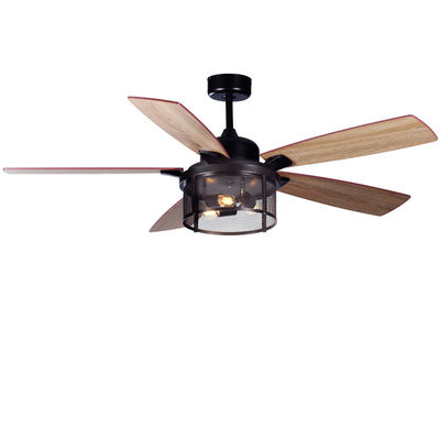 ECO 52In Ventilateurs de plafond américains Lames de contreplaqué Ventilateur de plafond à distance avec lumière