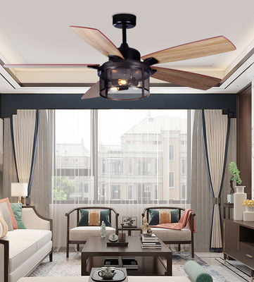 ECO 52In Ventilateurs de plafond américains Lames de contreplaqué Ventilateur de plafond à distance avec lumière