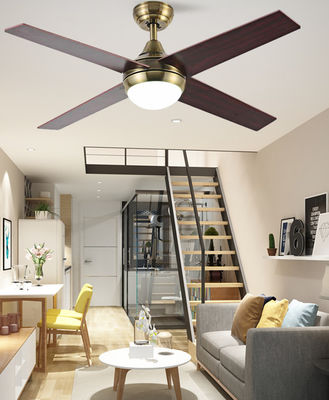 Ventilateur de plafond à LED moderne à 4 lames