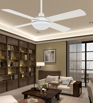 Quatre lames de contreplaqué 48 ventilateur de plafond avec moteur à courant continu léger à faible bruit