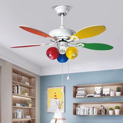 Ventilateur de plafond ultra silencieux de 42 pouces avec 5 lames de contreplaqué colorées