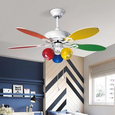 Ventilateur de plafond ultra silencieux de 42 pouces avec 5 lames de contreplaqué colorées