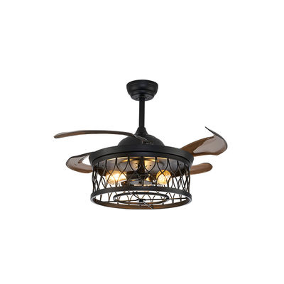 Ventilateur de plafond intelligent de haute qualité de 52 pouces moteur à courant continu avec chambre légère confortable