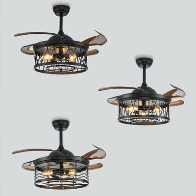 Ventilateur de plafond intelligent de haute qualité de 52 pouces moteur à courant continu avec chambre légère confortable