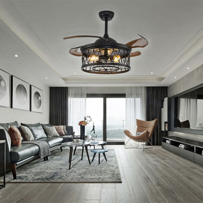 Ventilateur de plafond intelligent de haute qualité de 52 pouces moteur à courant continu avec chambre légère confortable