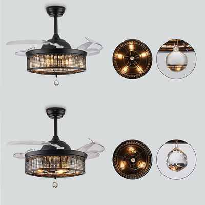 52 pouces chambre confortable haute qualité faible bruit ventilateur de plafond moteur à courant continu avec lumière