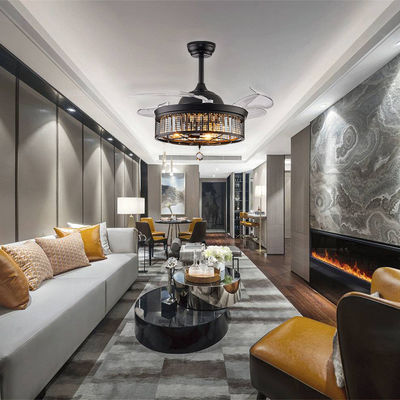 52 pouces chambre confortable haute qualité faible bruit ventilateur de plafond moteur à courant continu avec lumière