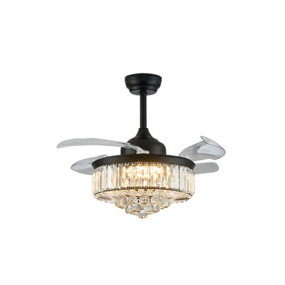 Faible bruit Ventilateur de plafond confortable de chambre de 52 pouces moteur à courant continu avec lumière