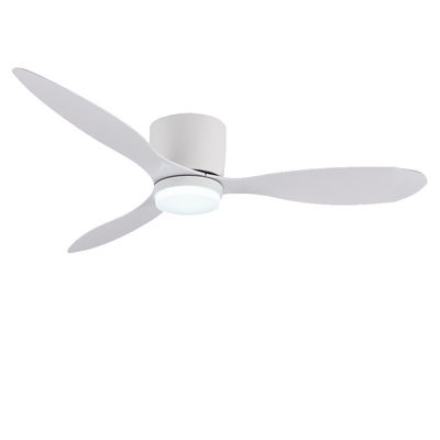 Ventilateur de plafond suspendu DC ABS avec lumière 52 pouces Ventilateurs à trois lames
