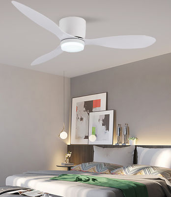 Ventilateur de plafond suspendu DC ABS avec lumière 52 pouces Ventilateurs à trois lames