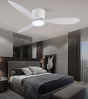 Ventilateur de plafond suspendu DC ABS avec lumière 52 pouces Ventilateurs à trois lames