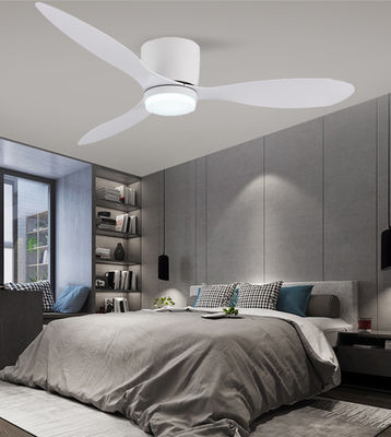 Ventilateur de plafond suspendu DC ABS avec lumière 52 pouces Ventilateurs à trois lames