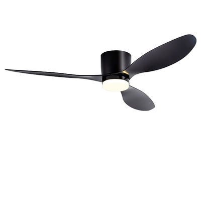 Ventilateur de plafond suspendu de chambre avec ventilateur de plafond à trois lames noir clair