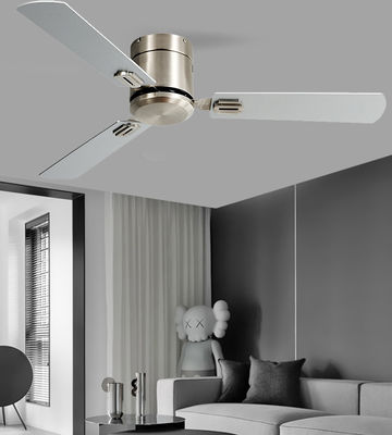 Ventilateur de plafond suspendu de 52 pouces avec ventilateur de plafond à 3 lames blanc clair