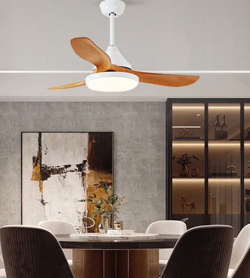 Ventilateur de plafond de 52 pouces avec lumière et télécommande