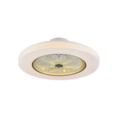 Ventilateur de plafond rétractable blanc sans lame avec éclairage