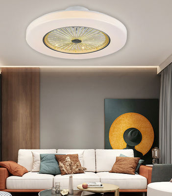 Ventilateur de plafond rétractable blanc sans lame avec éclairage