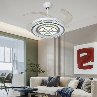 Ventilateur de plafond pliant sans lame blanc de 42 pouces avec moteur CC léger