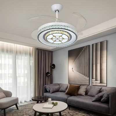 Ventilateur de plafond pliant sans lame blanc de 42 pouces avec moteur CC léger