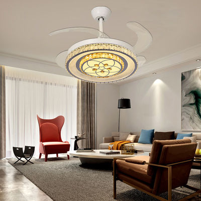 Ventilateur de plafond pliable réversible avec ventilateur de plafond à profil bas léger intelligent